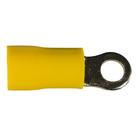 Midwest Fastener Ring Terminal, 10 AWG, Plastic Insulated, 15 PK 69962